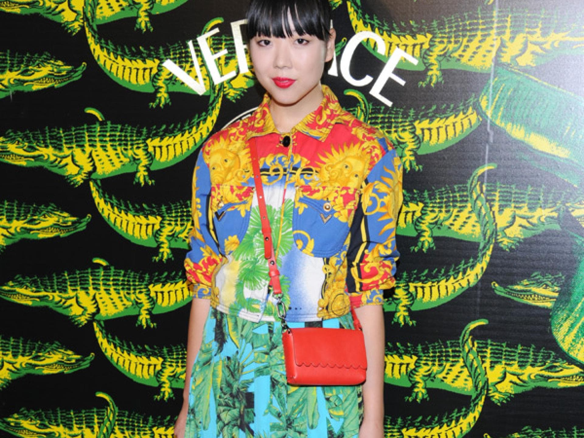 Bloggerin Susana Lau bei Versace for H&M Bloggerin Susana Lau bei Versace for H&M
