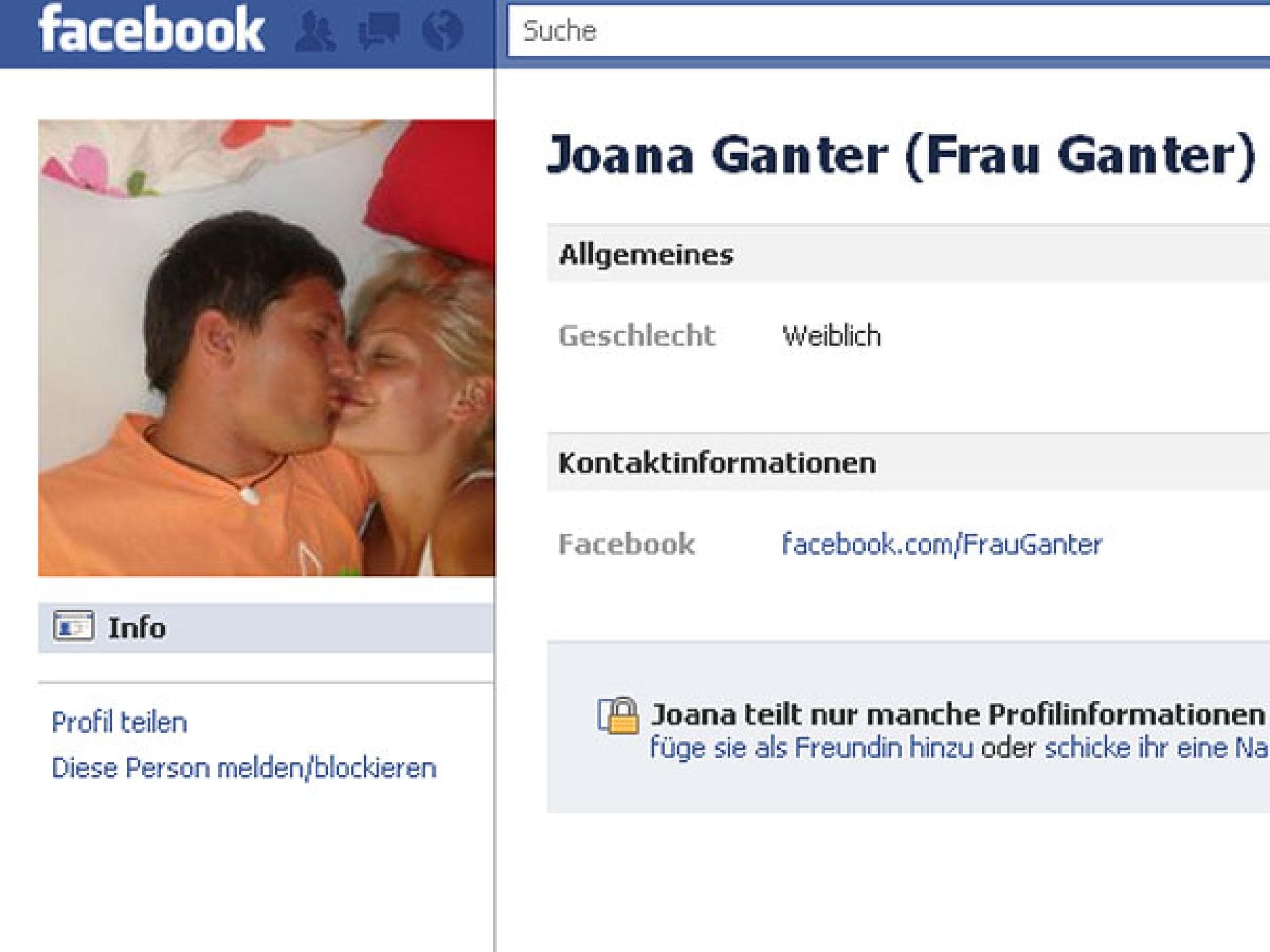 GNTM: Facebook-Profil von Joana GNTM: Facebook-Profil von Joana