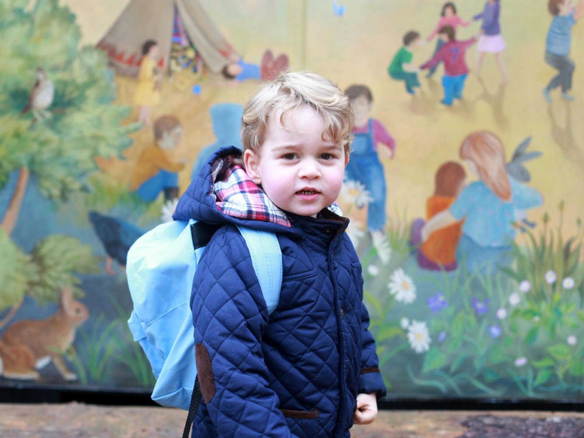 George-mit-Rucksack