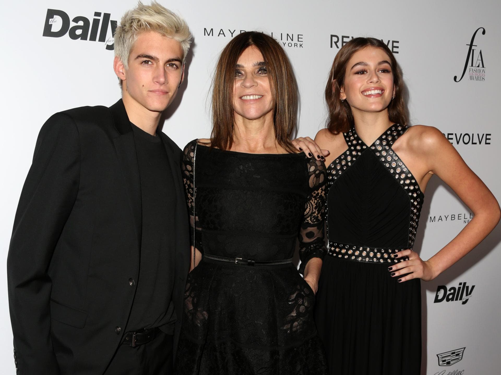 Presley Gerber, Carine Roitfeld und Kaia Gerber 