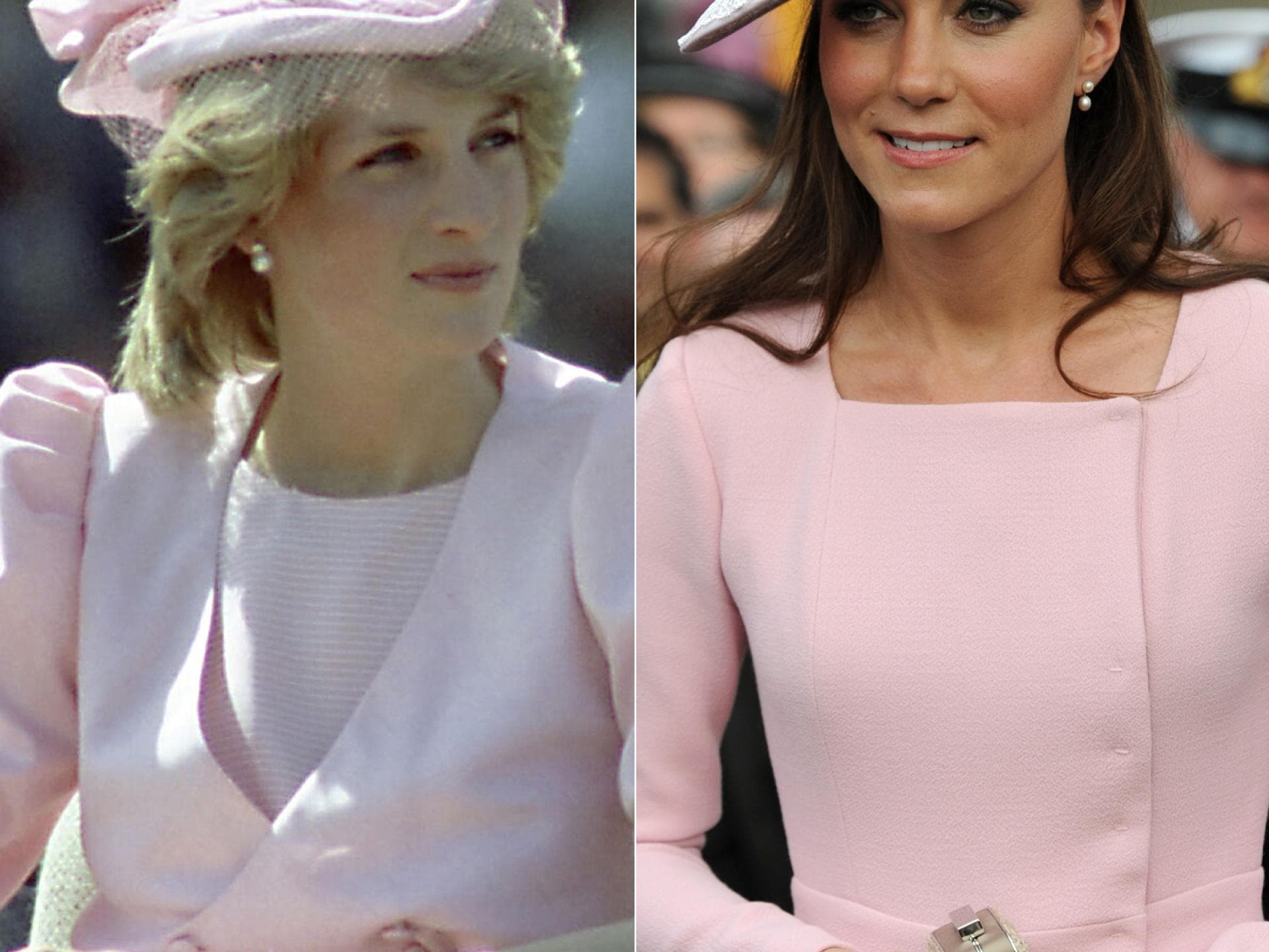 Prinzessin Diana & Duchess Catherine im rosa Pastell-Look Prinzessin Diana & Duchess Catherine im rosa Pastell-Look