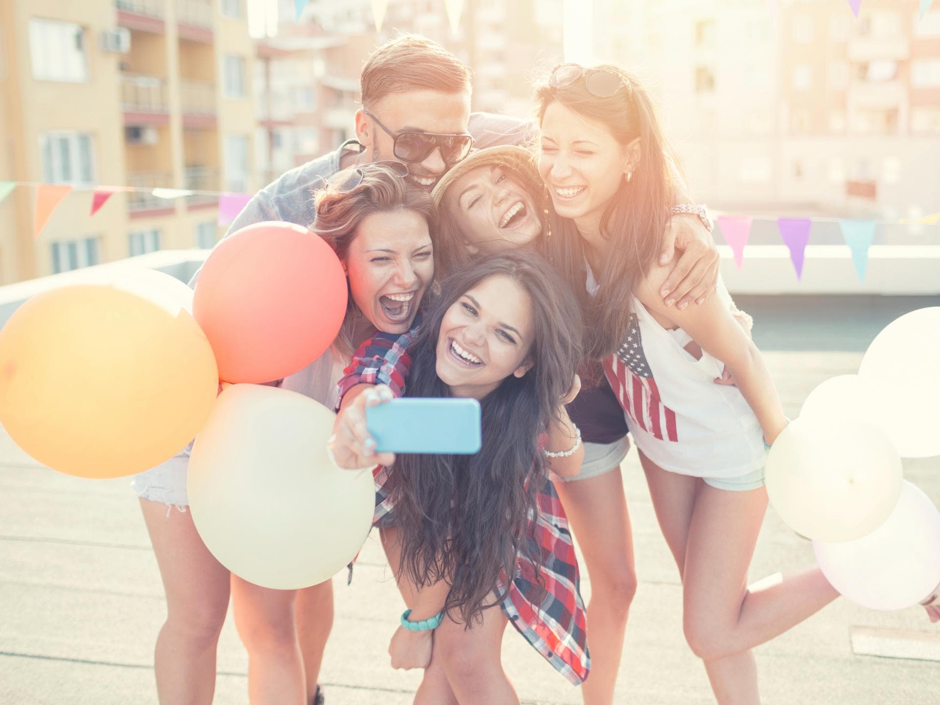 Freunde Selfie Ballons