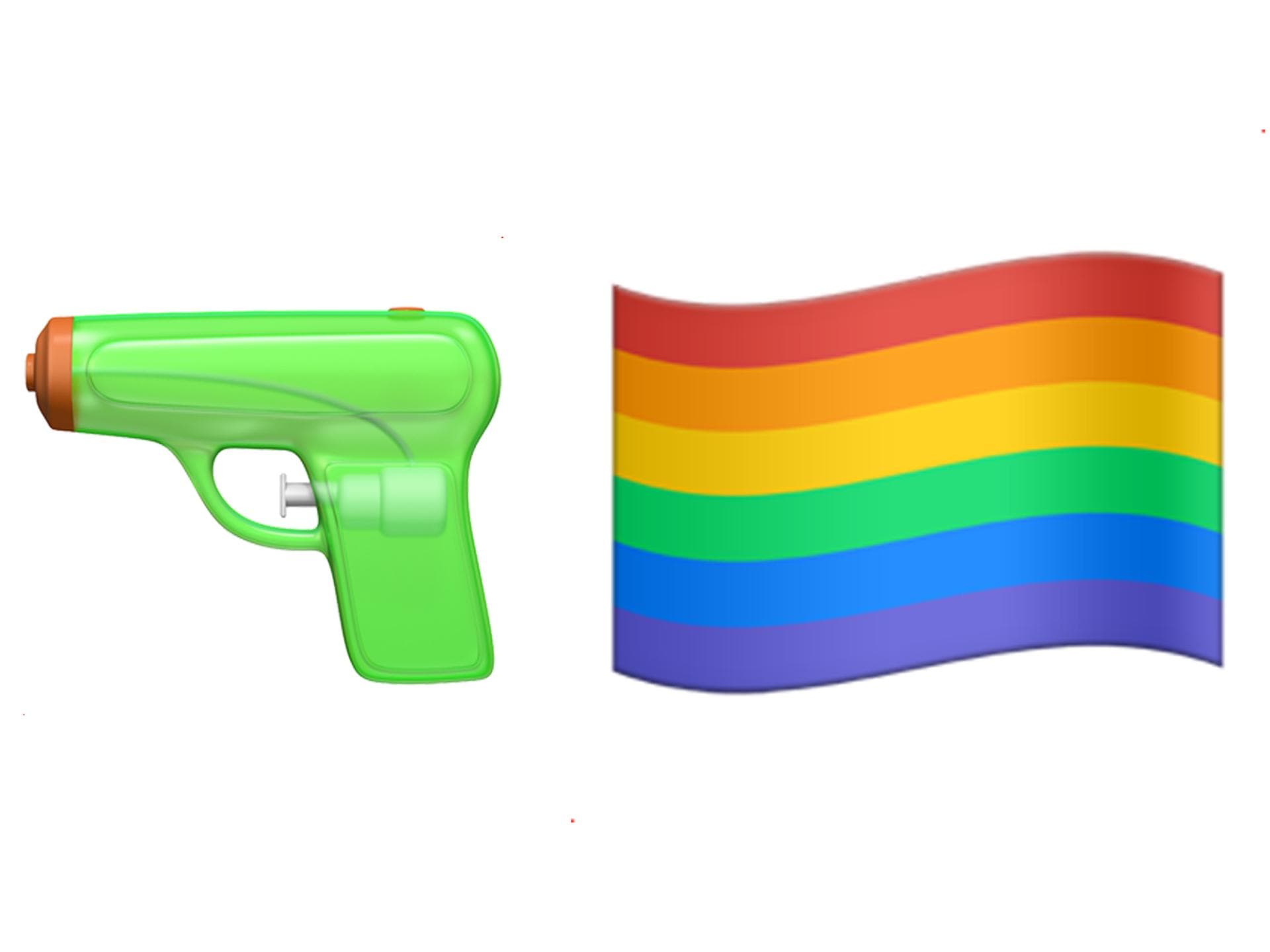 Rainbow und Wasserpistole Rainbow und Wasserpistole