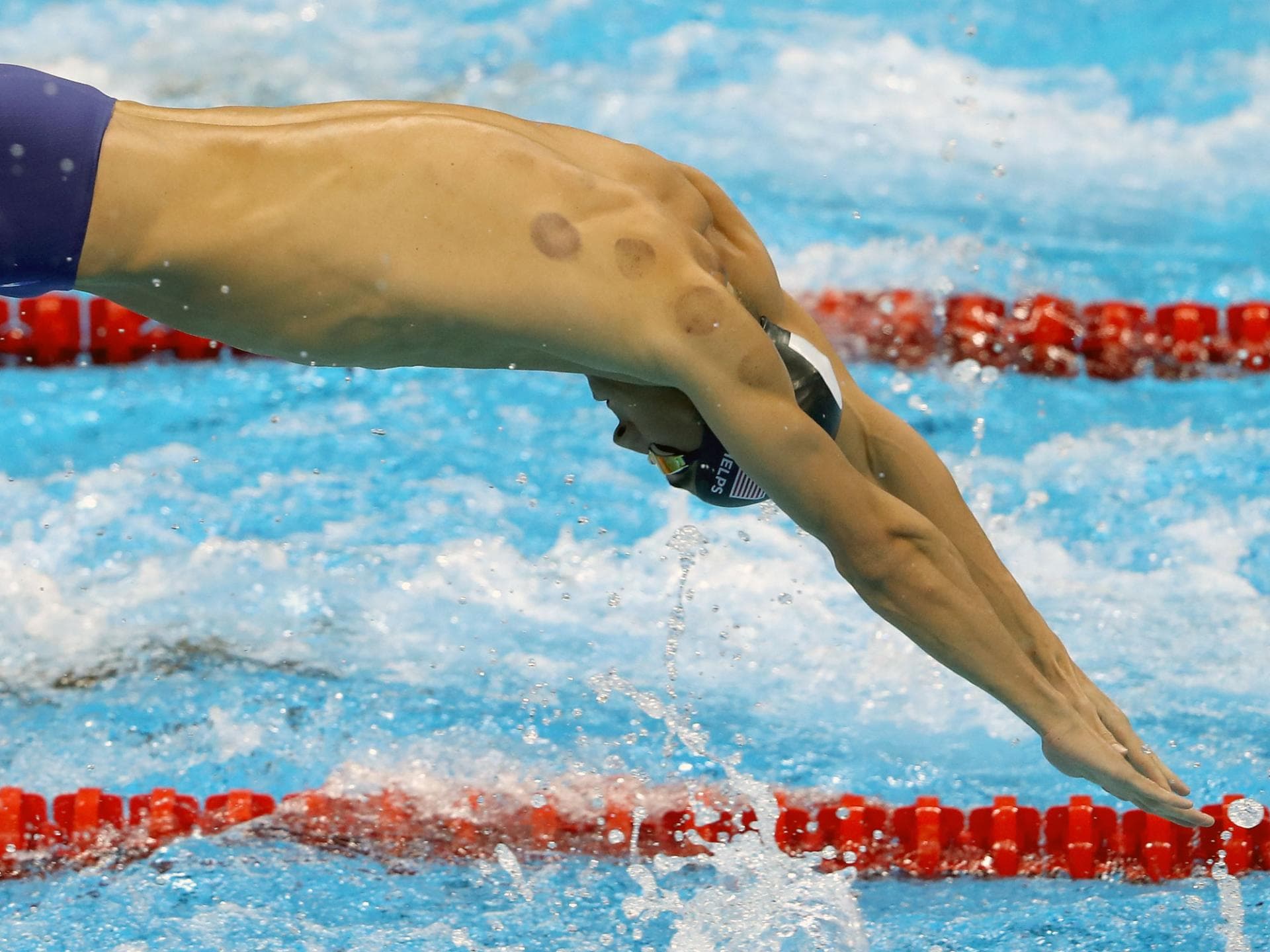 Michael-Phelps-Rücken Michael-Phelps-Rücken