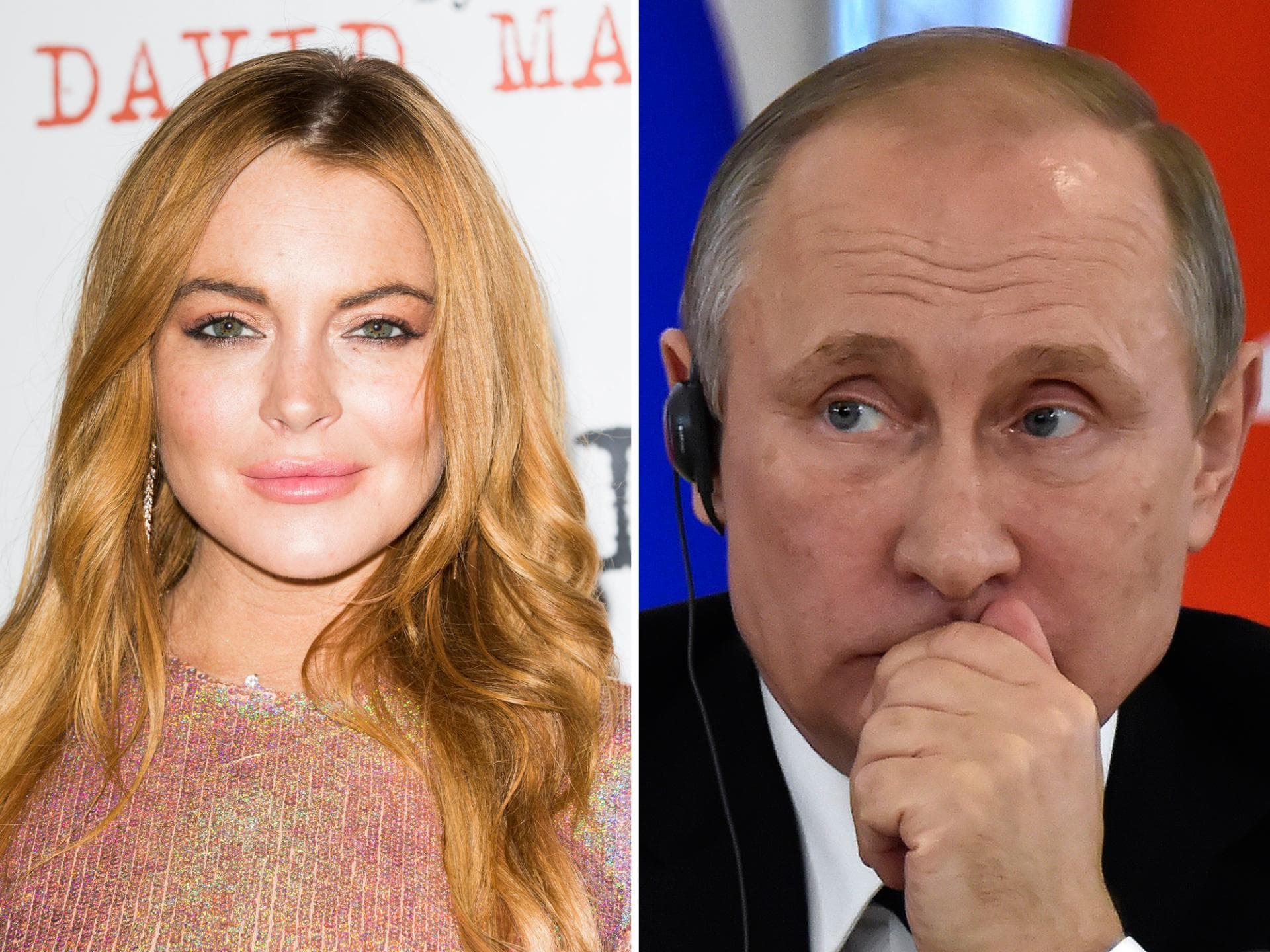 Lindsay Lohan Wladimir Putin Lindsay Lohan Wladimir Putin