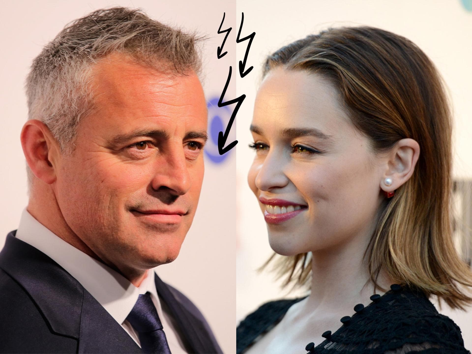 emilia clarke matt leblanc emmys 2016 getty