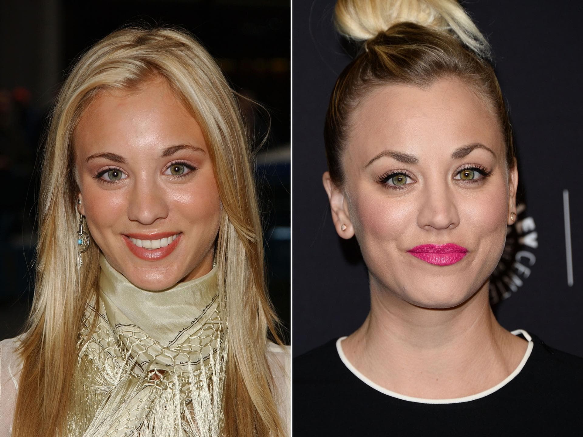 Kaley Cuoco damals und heute