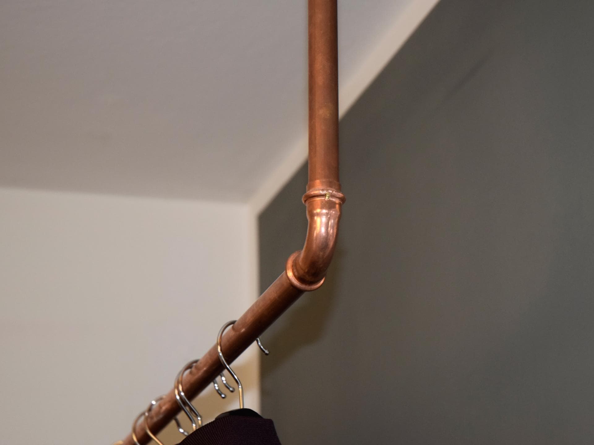 Kupfer-Rohr-Garderobe Kupfer-Rohr-Garderobe