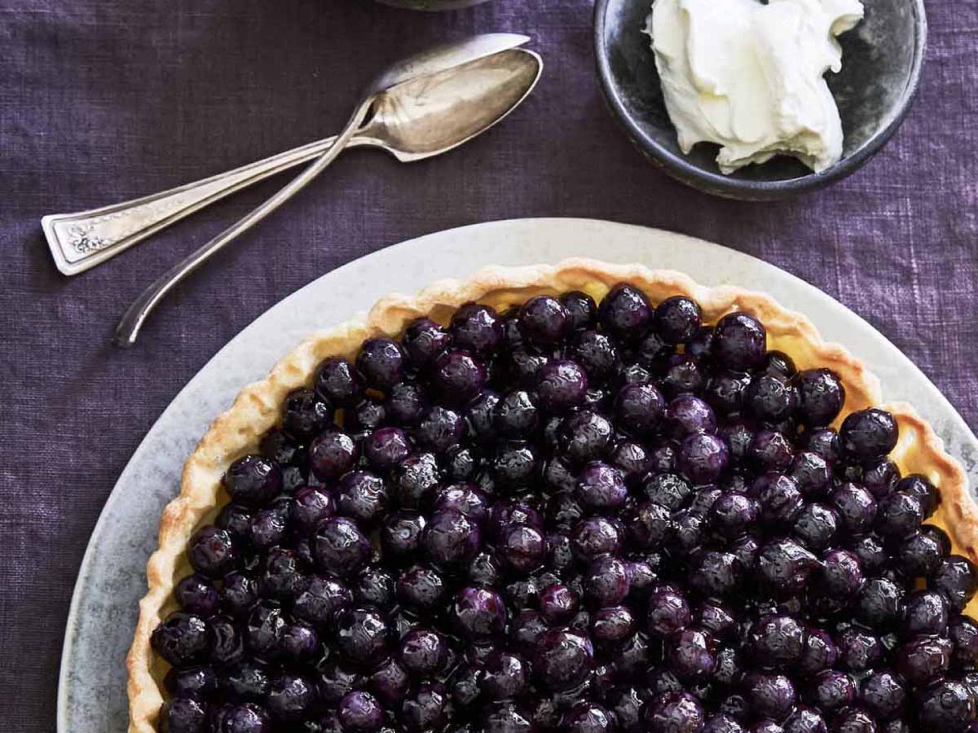 Blaubeer Kuchen Blueberry Pie