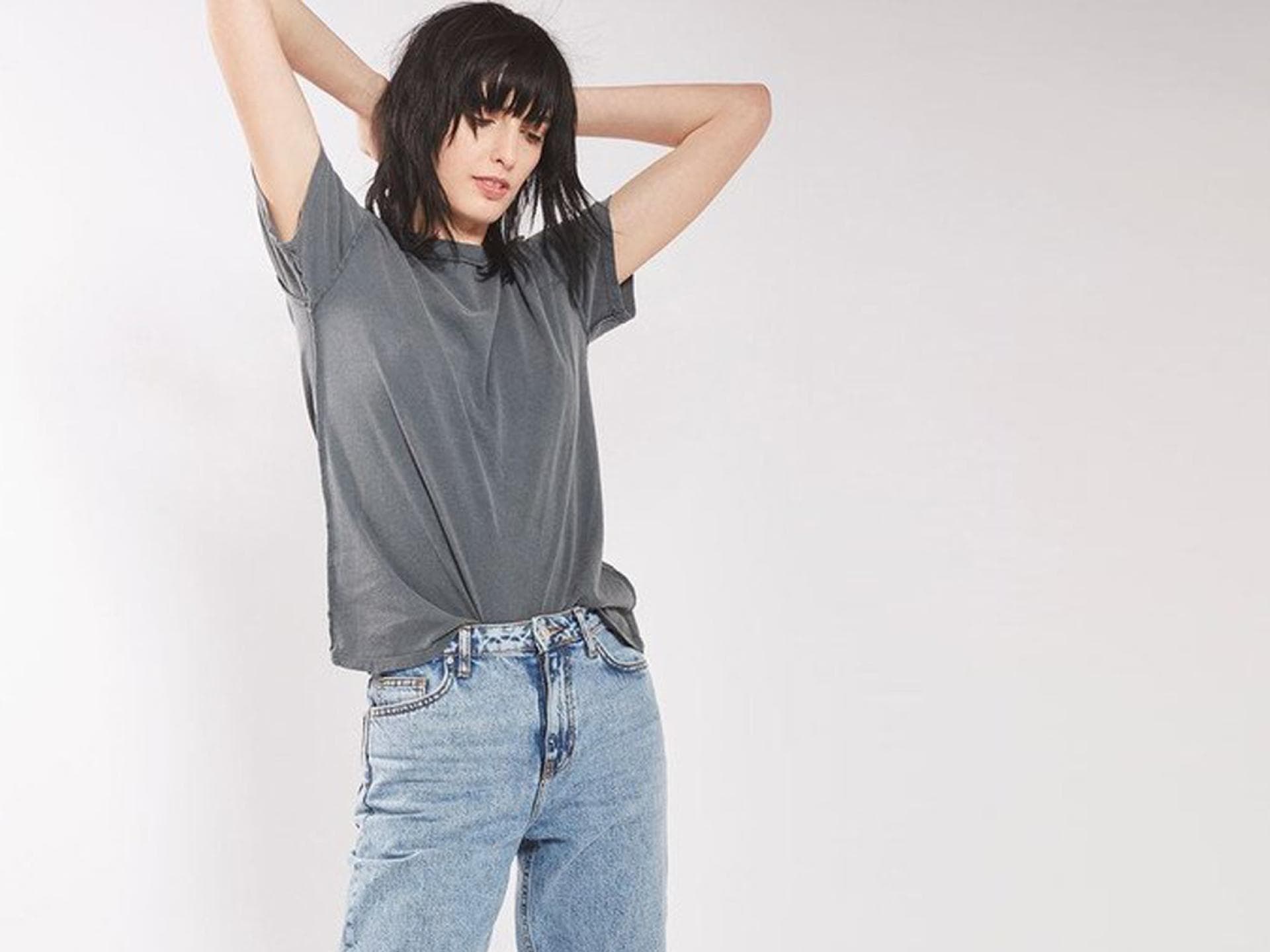 Jeans mit Frischhaltefolie Jeans mit Frischhaltefolie