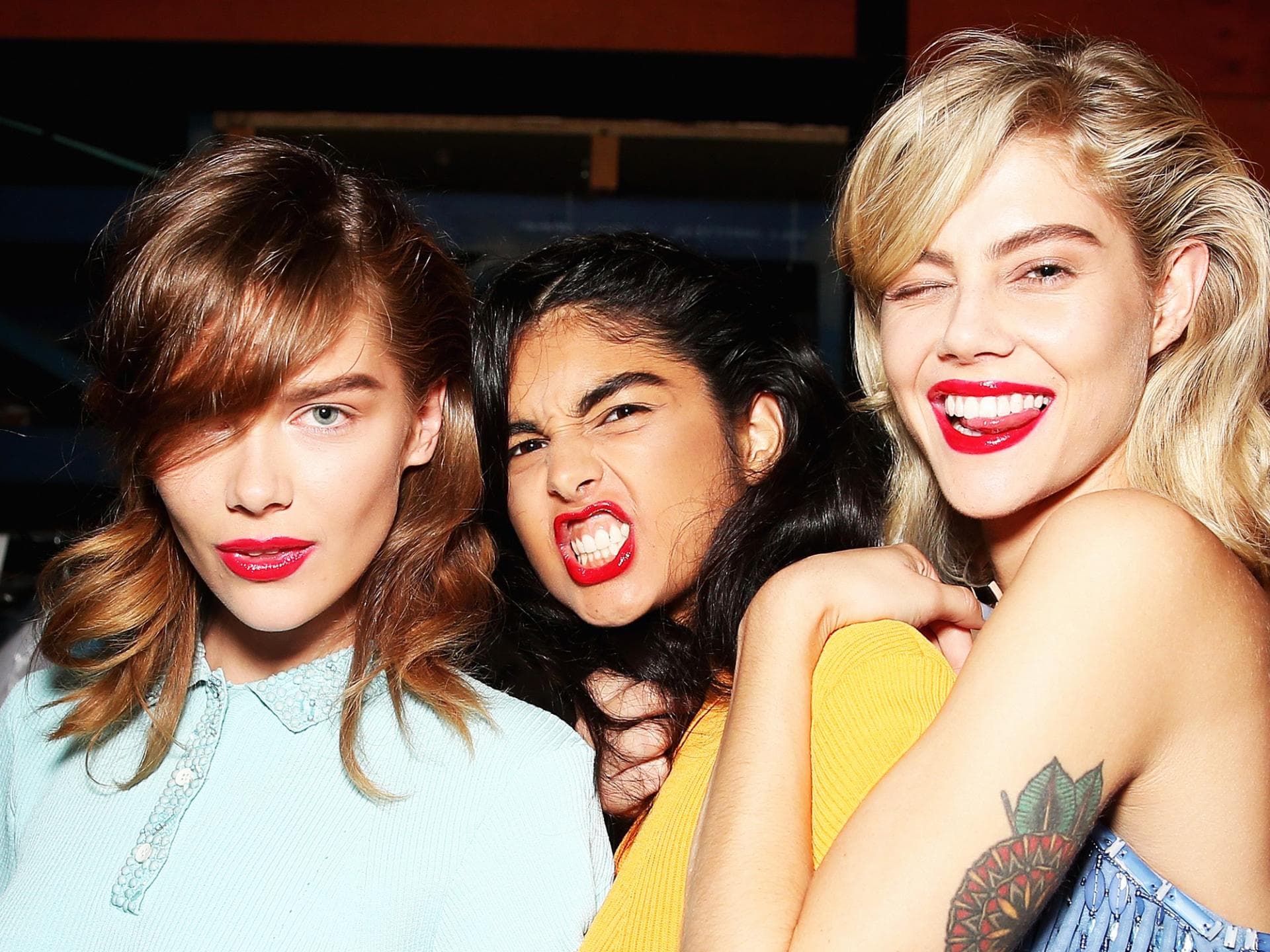 Models backstage Models backstage