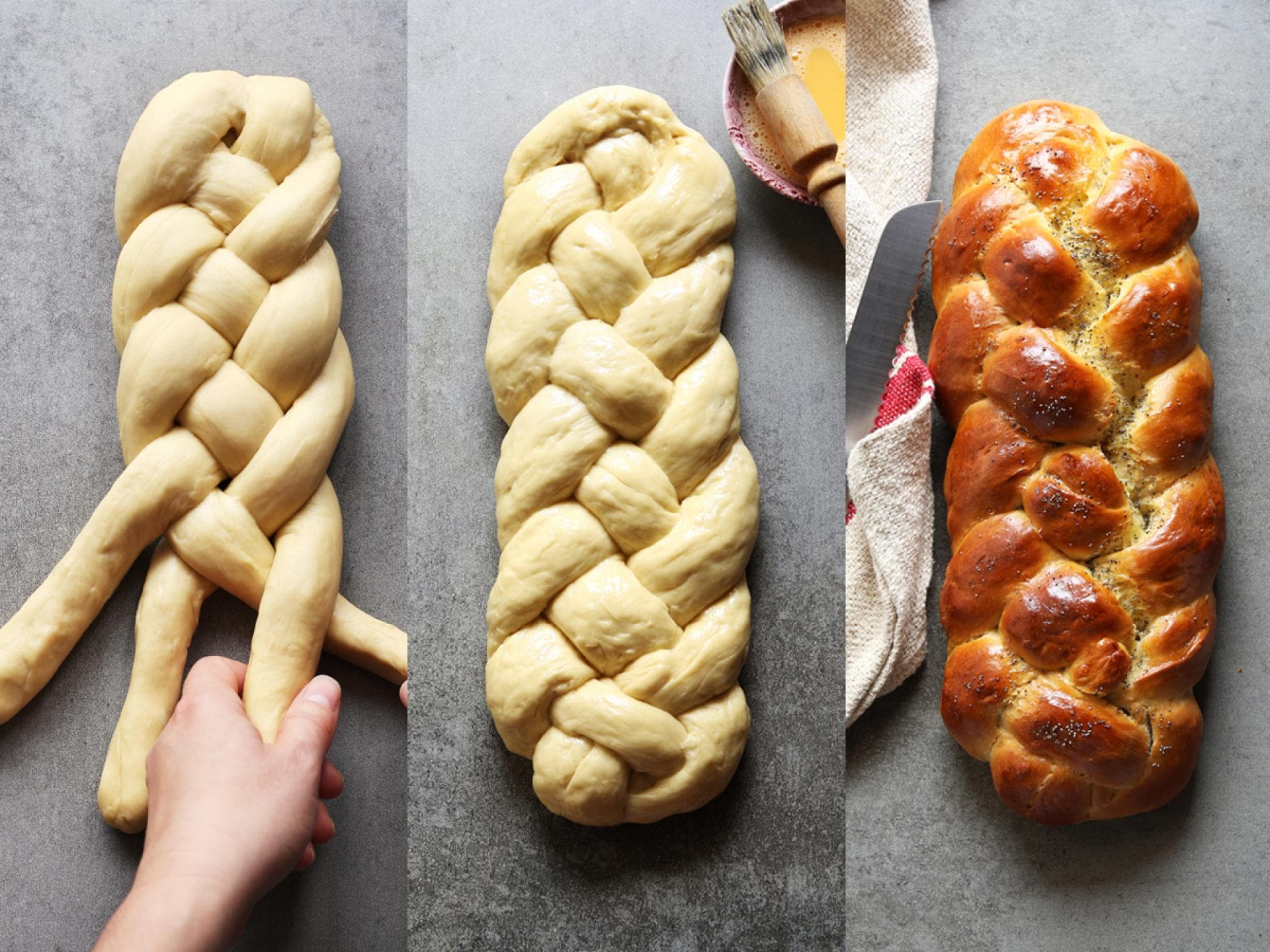 Hefezopf backen Step by Step Ostern Hefezopf backen Step by Step Ostern