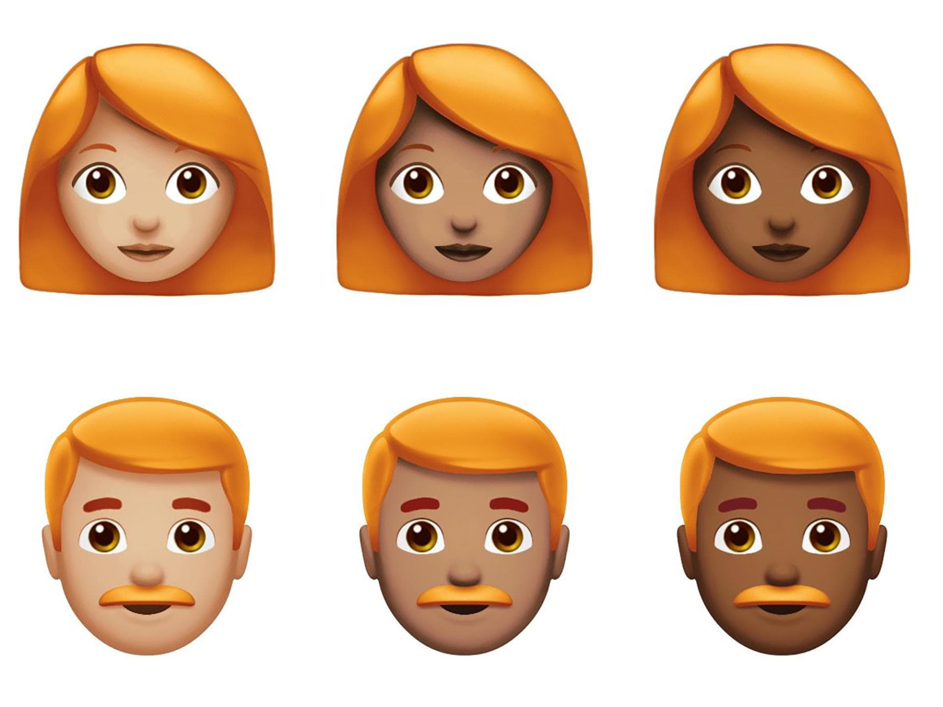 Rothaarige-Emojis Rothaarige-Emojis