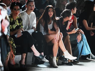 Lourdes in der ersten Reihe einer Fashion Show in New York