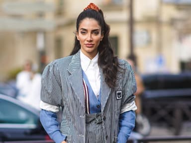Influencerin mit Halfbun