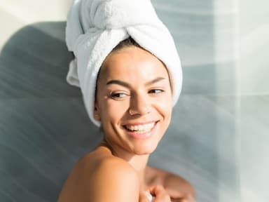 Haarturban gepflegte und schöne haare