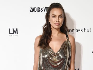 Irina Shayk Halfbun Frisur