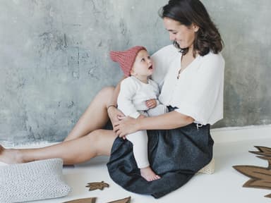 Baby und Mutter