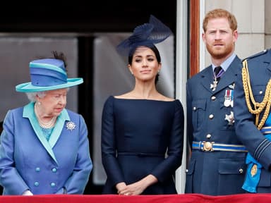 Queen Elizabeth, Meghan Markle und Prinz Harry
