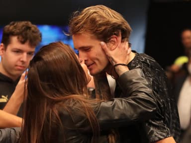 Sophia Thomalla und Alexander Zverev Kuss