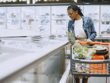 Supermarkt Tiefkühltruhe