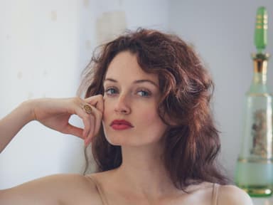 Frau mit schönen Haaren