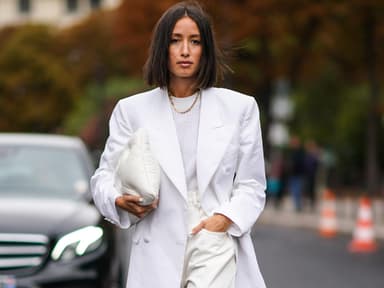 Outfit mit weißem Blazer