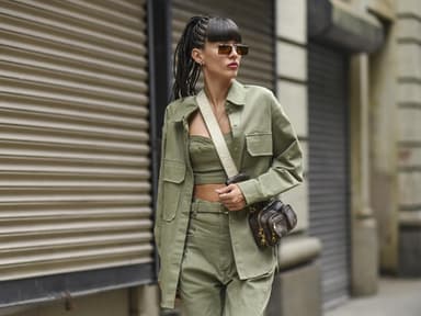 Grünes Outfit