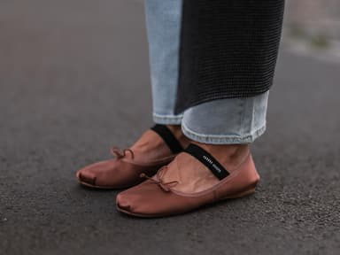Rostbraune Ballerinas