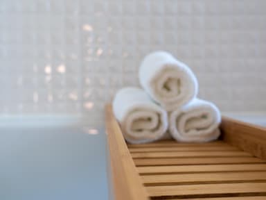 Gerollte Handtücher