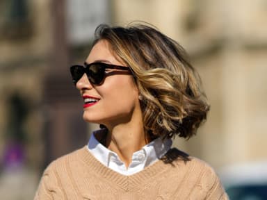 Caramel Curly Bob