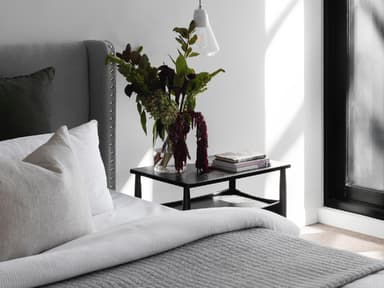Graues Schlafzimmer