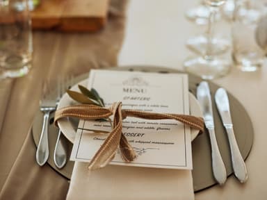 Menükarten Hochzeit