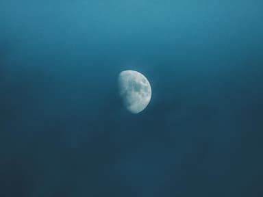 Mond am Himmel