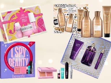 Collage Beauty-Geschenksets Weihnachten