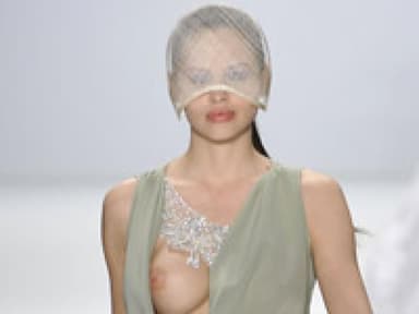 Nippelblitzer auf der Fashion Week