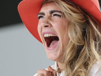 Cara Delevingne mit Orgasmus-Gesicht