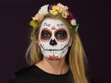 Totenmaske schminken