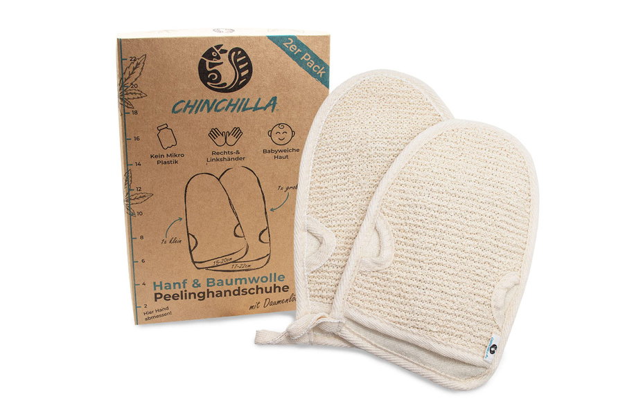 Peeling-Handschuhe Für Empfindliche Haut – 2 Paar, Beidseitig Nutzbar, Für Glatte Und Weiche Haut