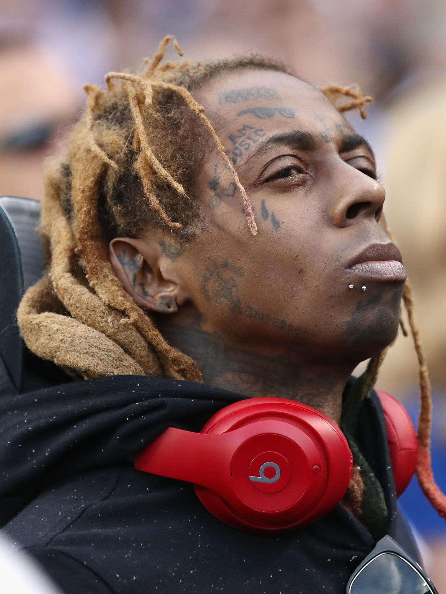 neues 2023 Lil Wayne Gesichtstattoo