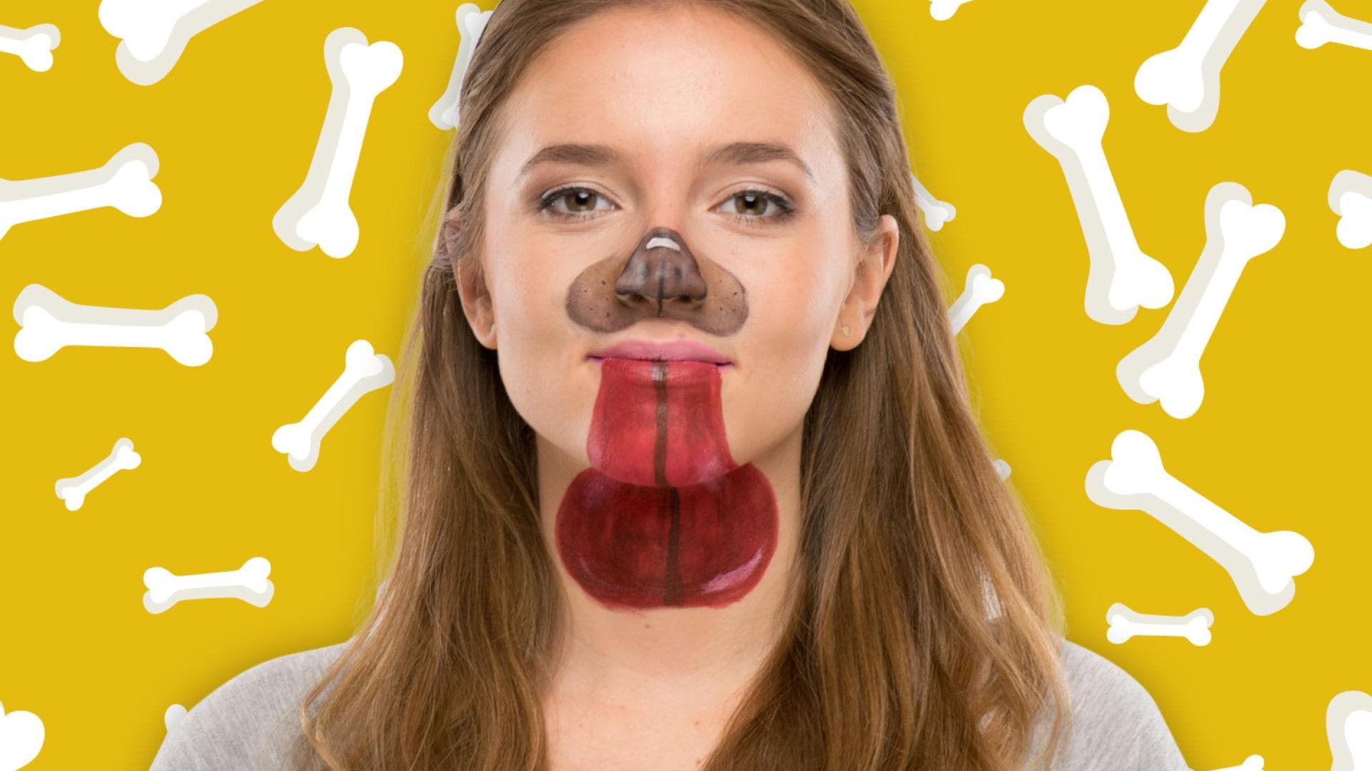 Hund schminken Step by Step