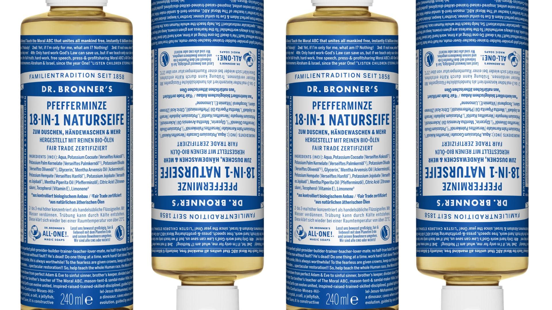 Die Dr. Bronner's 18in1 Naturseife im Test